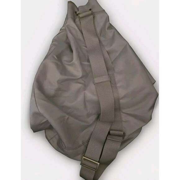 Prada Luna Rossa Gray Drawstring Bucket Duffle Bag Sling Crossbody Backpack Bag - Picture 5 of 6